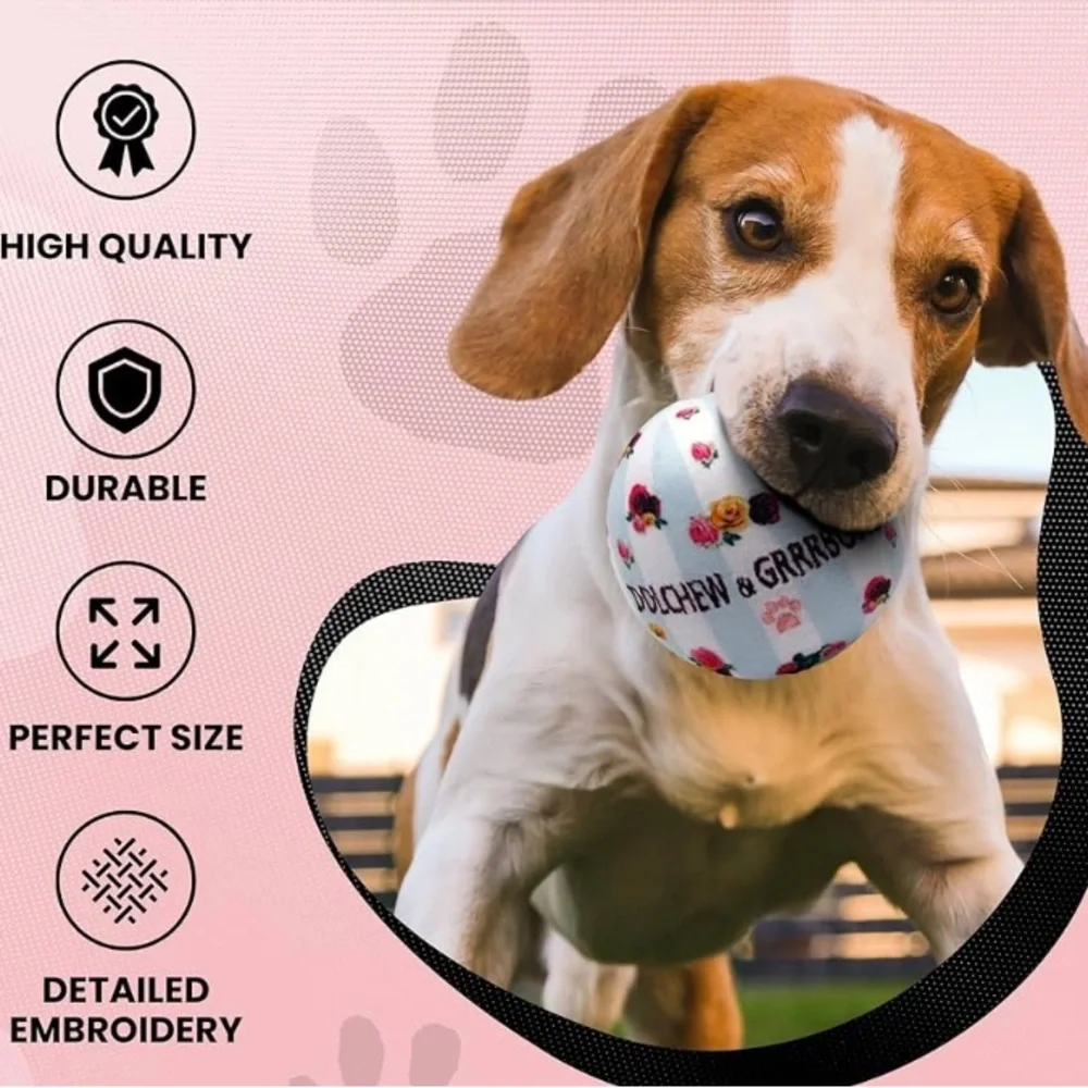 Luxurious Plush Dog Ball